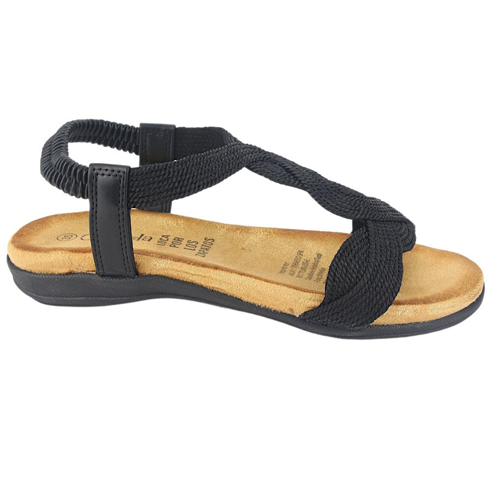 Sandalia Chalada Mujer Clara-5 Negro Casual