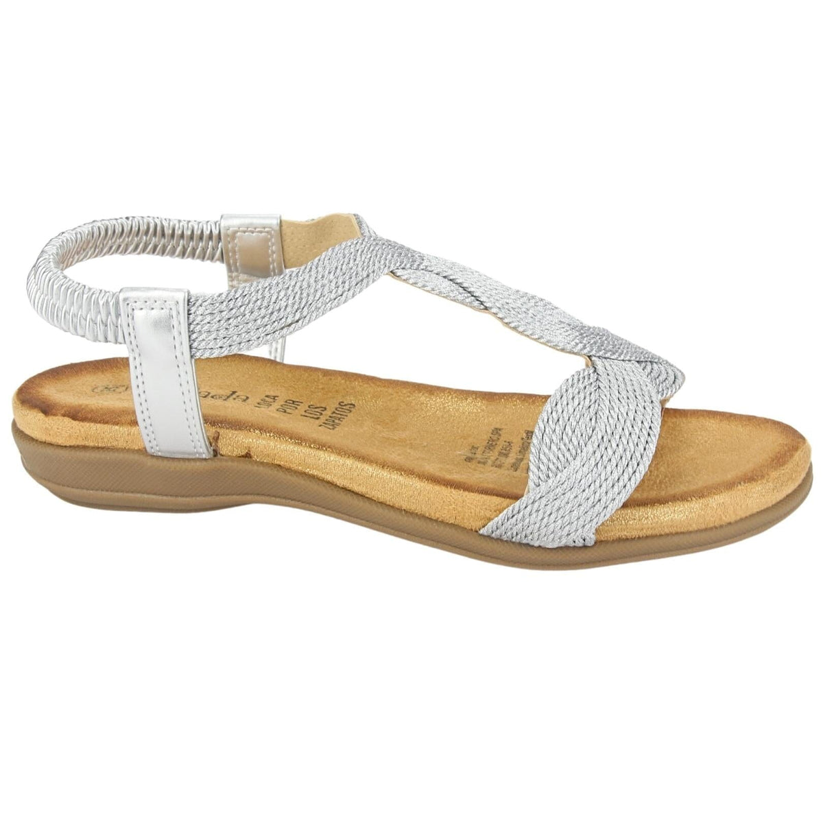 Sandalia Chalada Mujer Clara-5 Plateado Casual Sandalias Chalada 