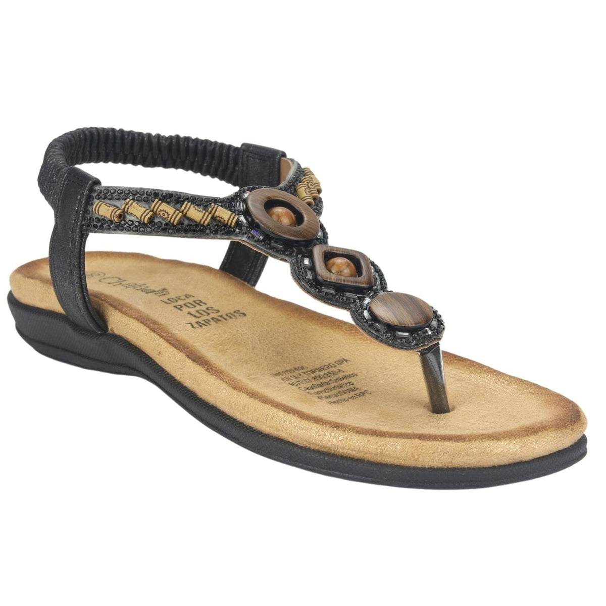 Sandalia Chalada Mujer Clara-6 Negro Casual Sandalia Chalada 