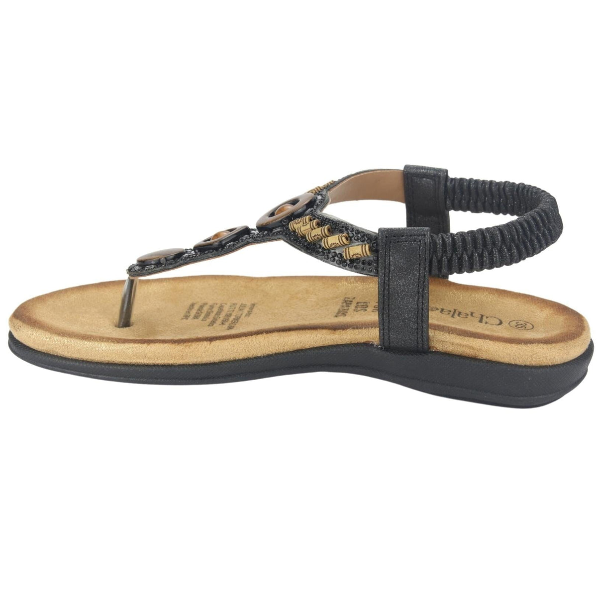 Sandalia Chalada Mujer Clara-6 Negro Casual Sandalia Chalada 