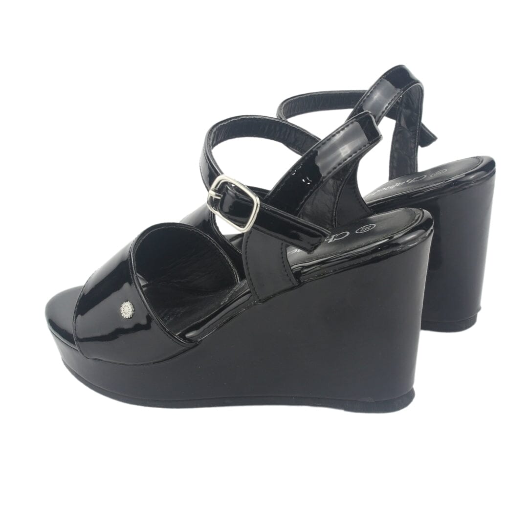 Sandalia Chalada Mujer Como-51 Negro Plataforma Sandalias Plataforma Chalada 