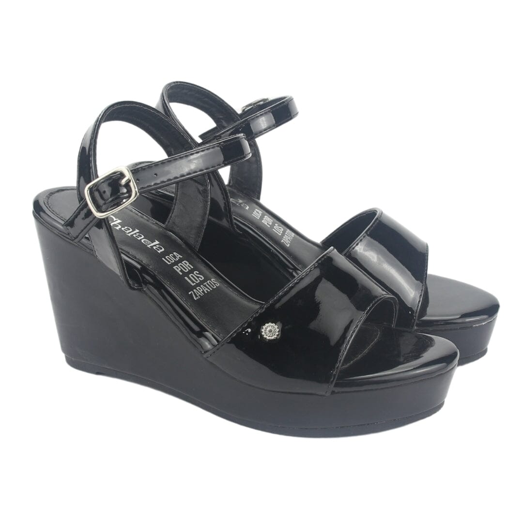 Sandalia Chalada Mujer Como-51 Negro Plataforma Sandalias Plataforma Chalada 