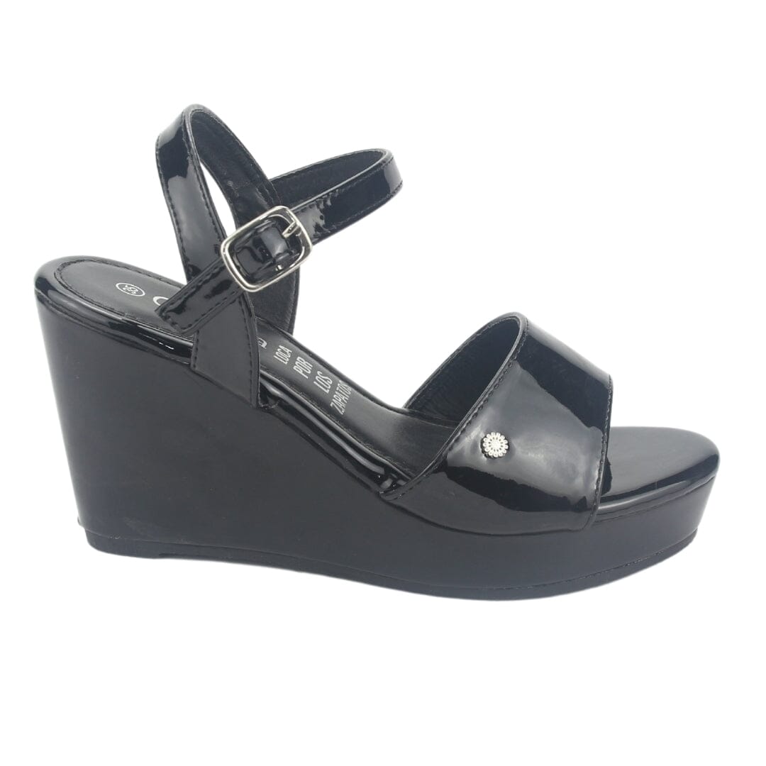 Sandalia Chalada Mujer Como-51 Negro Plataforma Sandalias Plataforma Chalada 