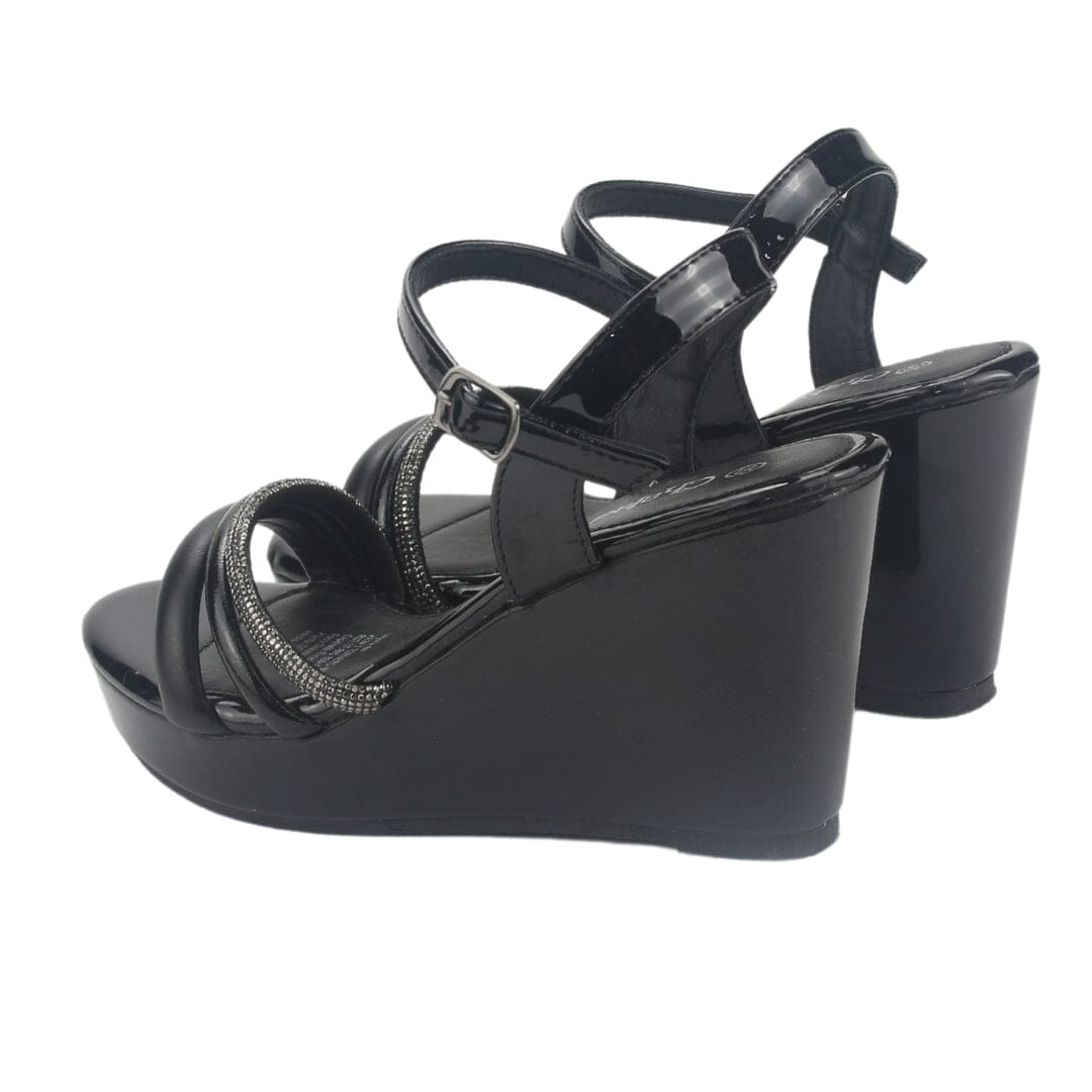 Sandalia Chalada Mujer Como-52 Negro Plataforma Sandalias Chalada 