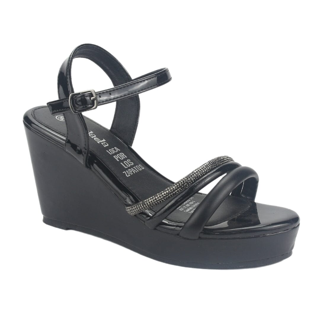 Sandalia Chalada Mujer Como-52 Negro Plataforma Sandalias Chalada 