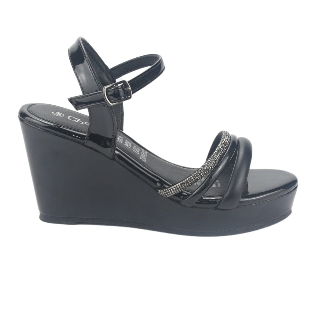 Sandalia Chalada Mujer Como-52 Negro Plataforma Sandalias Chalada 
