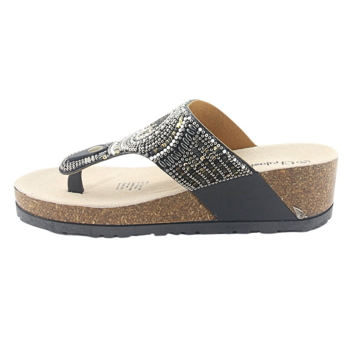 Sandalia Chalada Mujer Doit-10 Negro Casual Botines Taco Chalada 