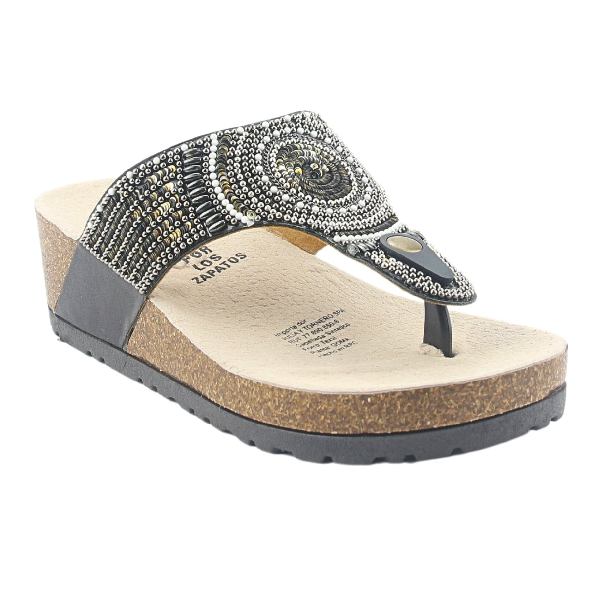 Sandalia Chalada Mujer Doit-10 Negro Casual Botines Taco Chalada 