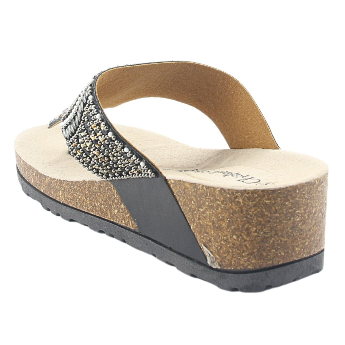 Sandalia Chalada Mujer Doit-10 Negro Casual Botines Taco Chalada 