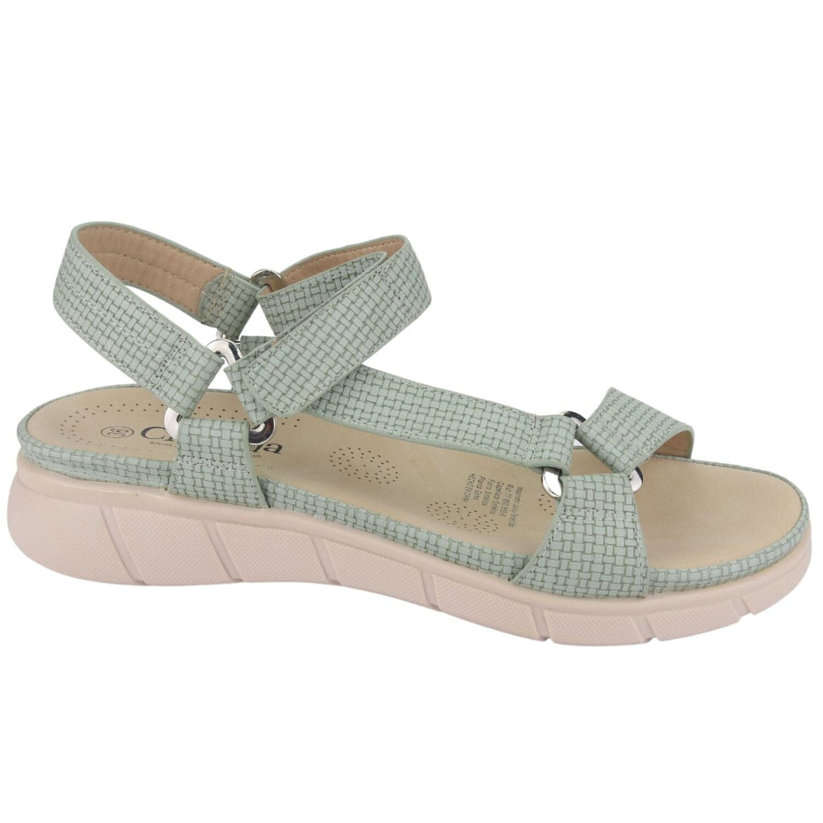Sandalia Chalada Mujer Elsa-15 Verde Casual Sandalias Planas Chalada 