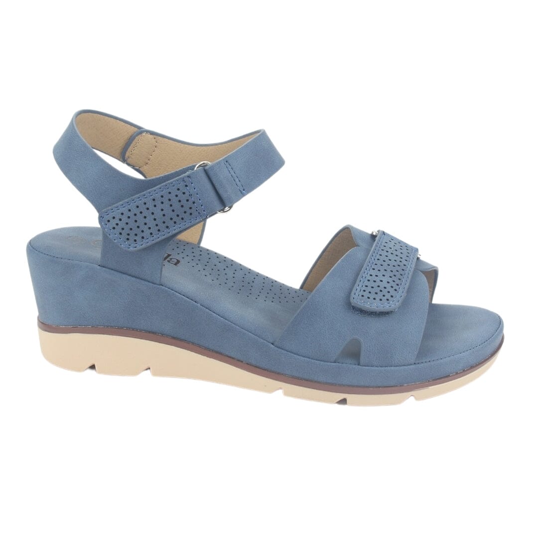 Sandalia Chalada Mujer Flick-1 Azul Plataforma Sandalias Chalada 