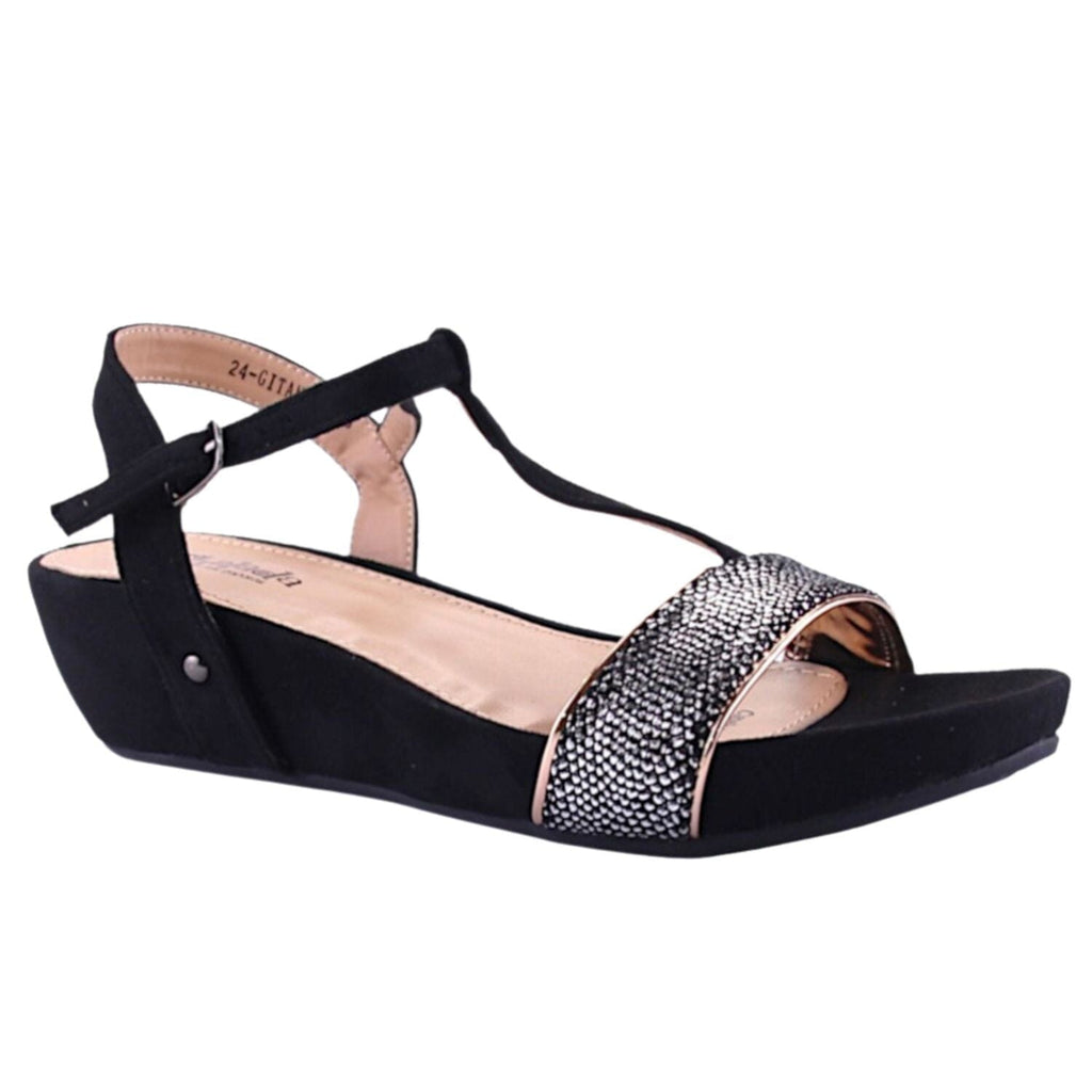 Sandalia Chalada Mujer Gitana-4 Negro Moda