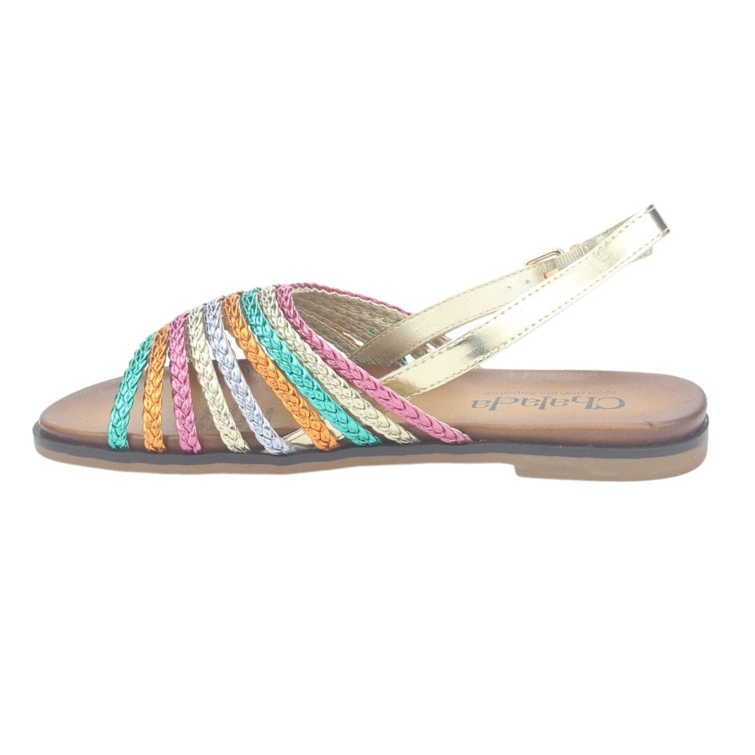 Sandalia Chalada Mujer Greca-61 Multi Plana Sandalias Planas Chalada 