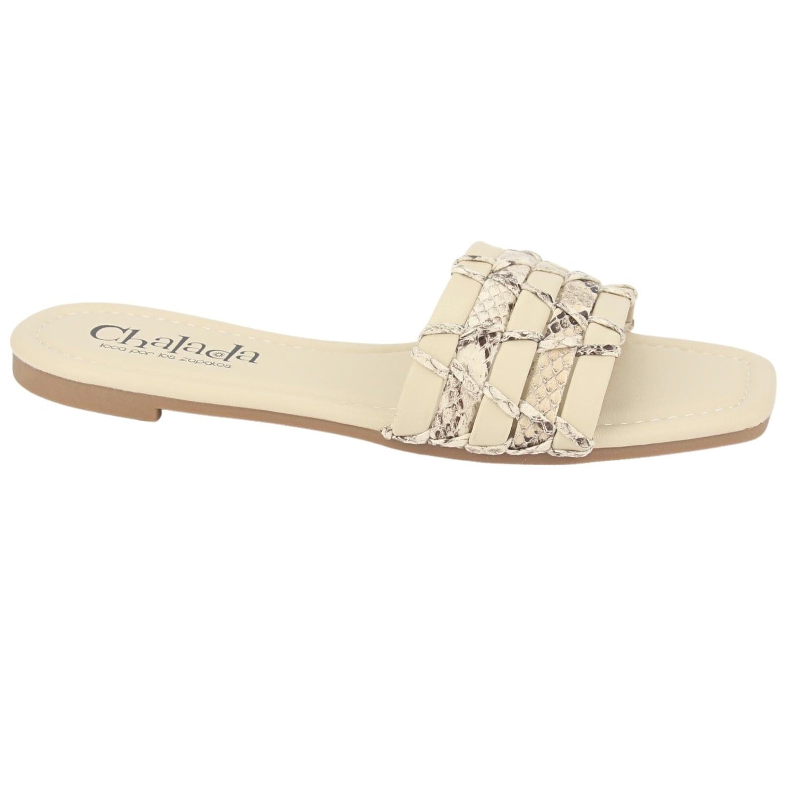 Sandalia Chalada Mujer Grillo-1 Beige Casual Sandalias Planas Chalada 
