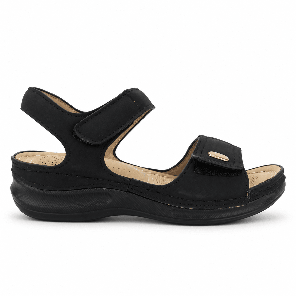 Sandalia Chalada Mujer Kon-15 Negro Comfort Sandalias Chalada 
