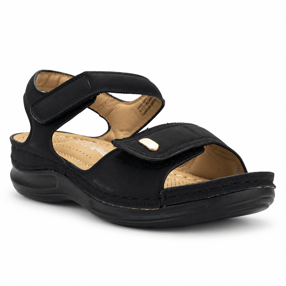 Sandalia Chalada Mujer Kon-15 Negro Comfort Sandalias Chalada 