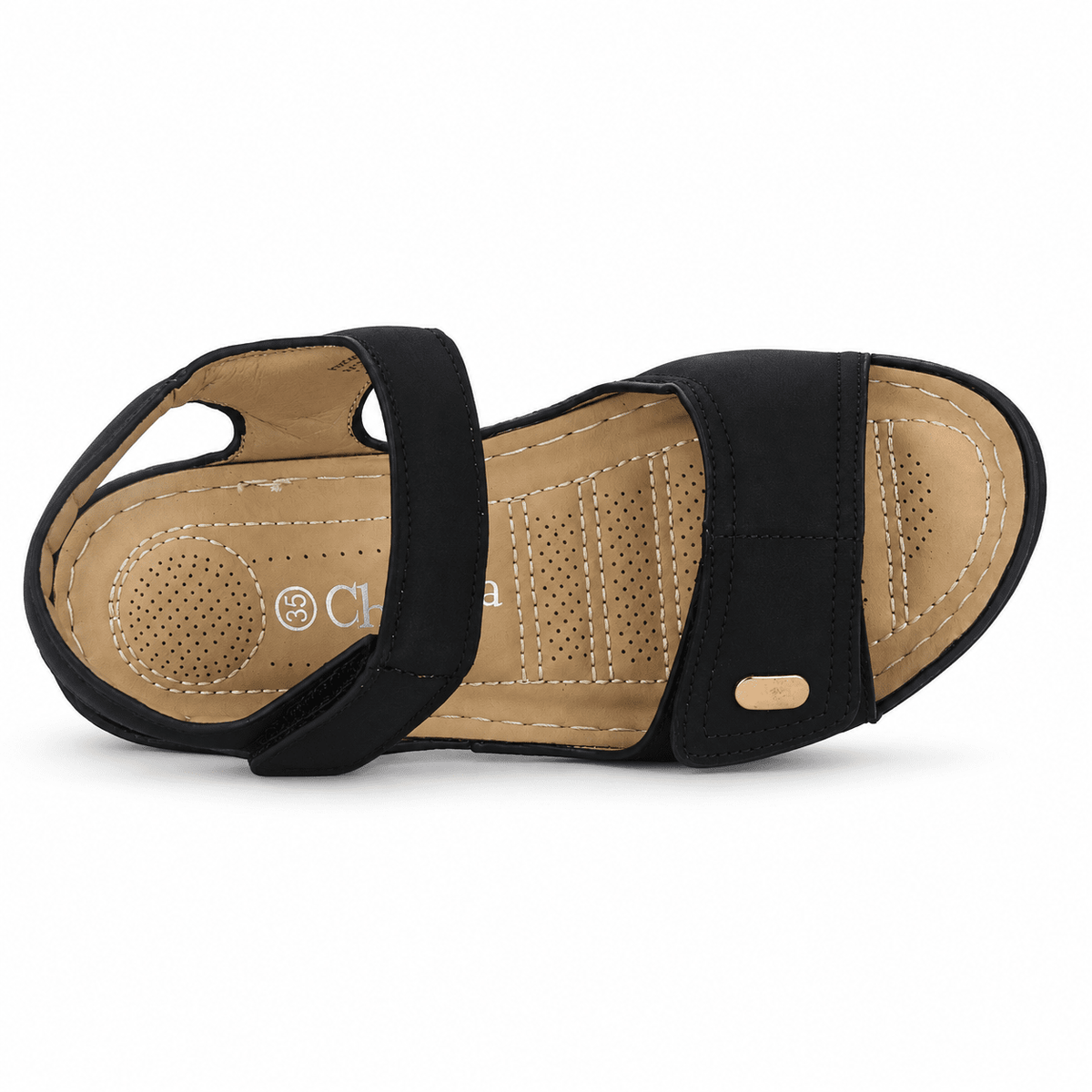 Sandalia Chalada Mujer Kon-15 Negro Comfort Sandalias Chalada 