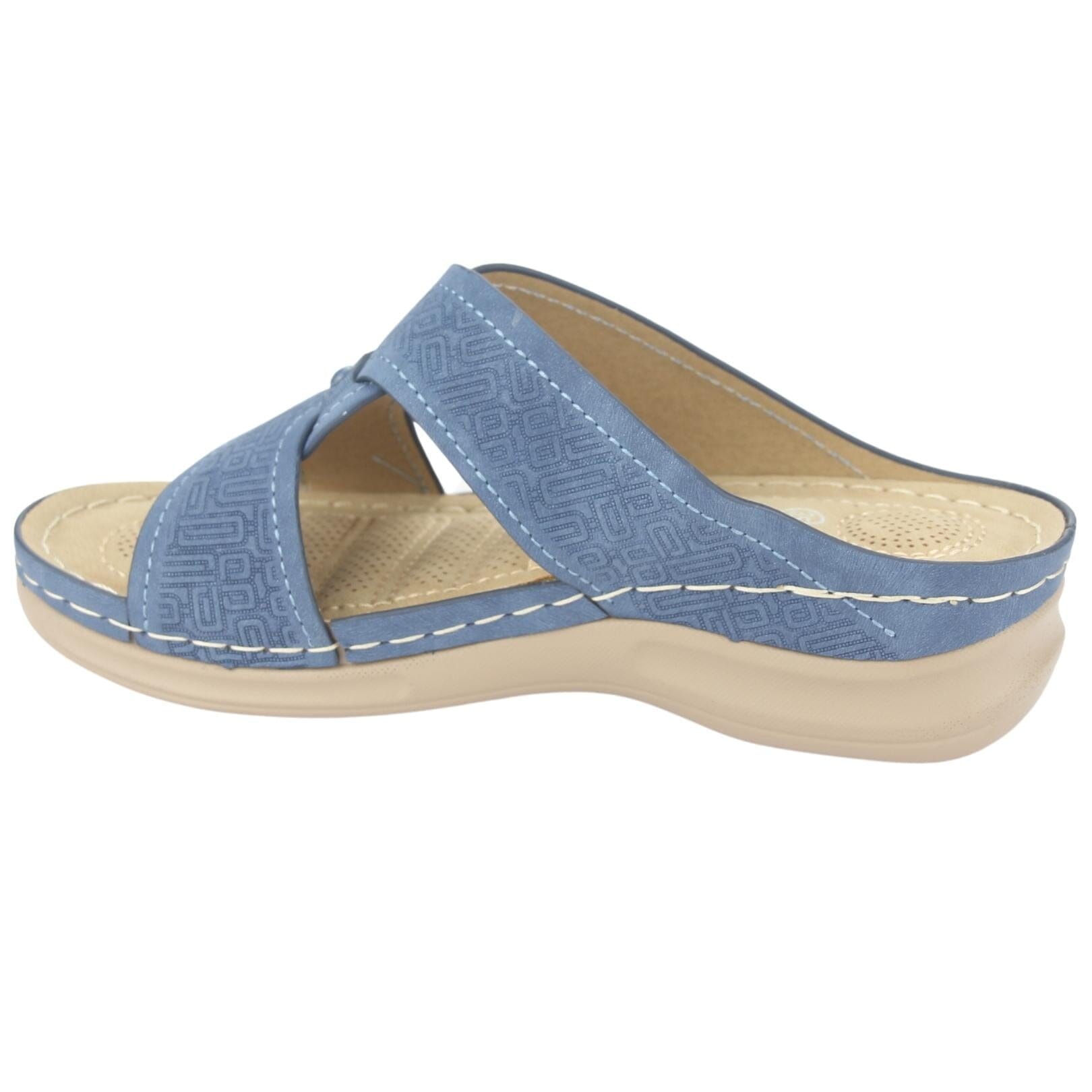 Sandalia Chalada Mujer Kon-16 Azul Casual Sandalia Chalada 
