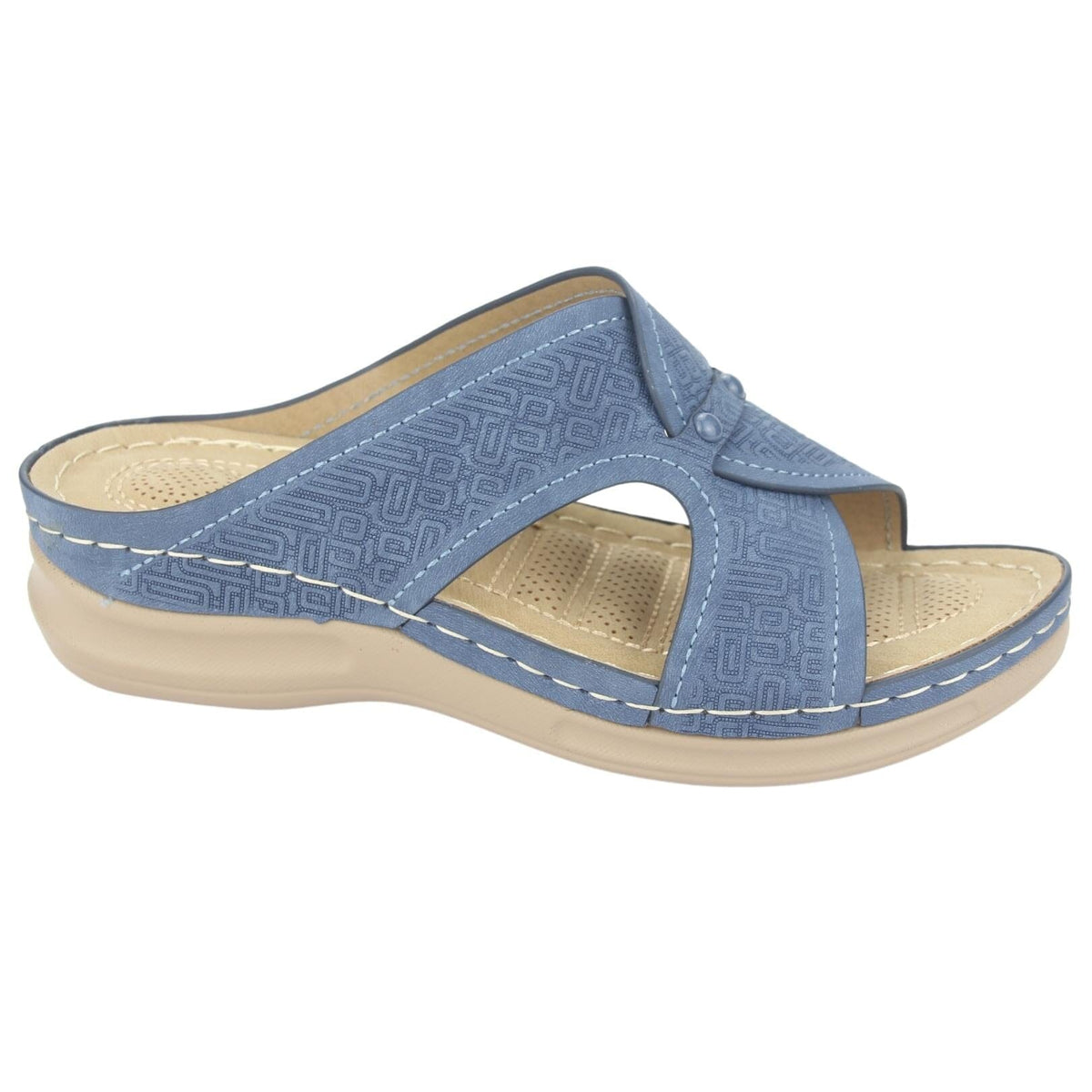 Sandalia Chalada Mujer Kon-16 Azul Casual Sandalia Chalada 