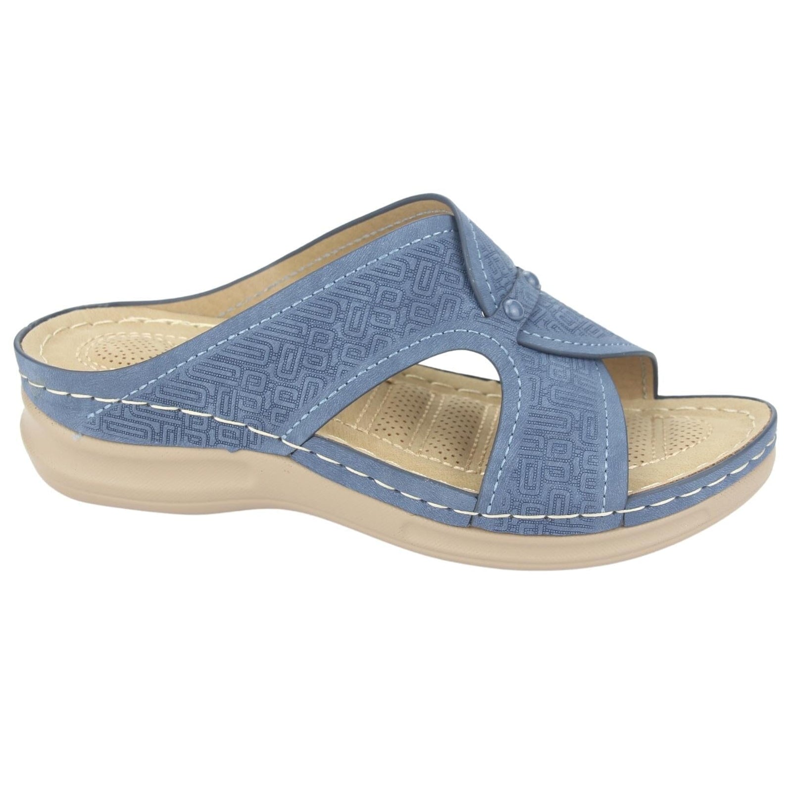 Sandalia Chalada Mujer Kon-16 Azul Casual Sandalia Chalada 