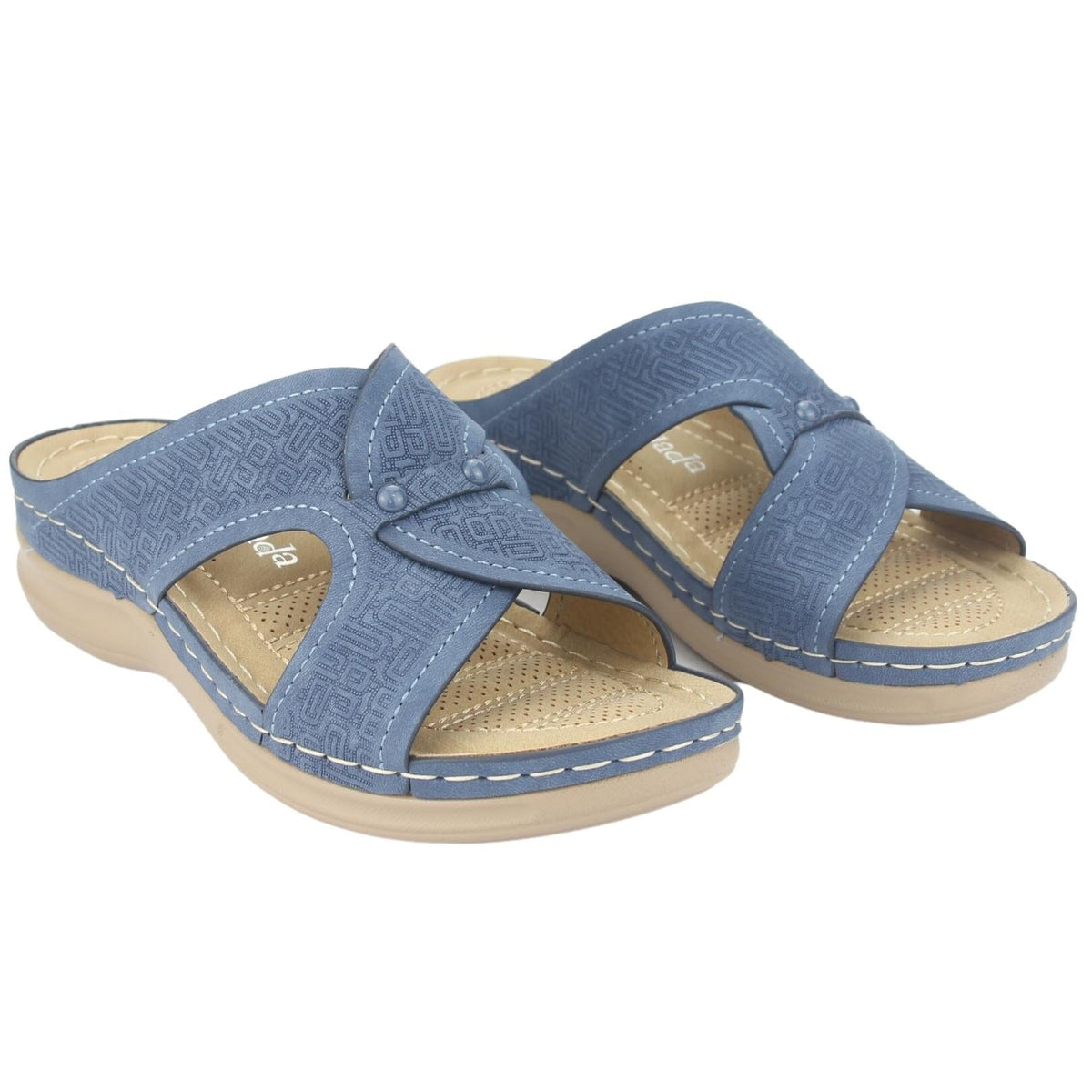Sandalia Chalada Mujer Kon-16 Azul Casual Sandalia Chalada 