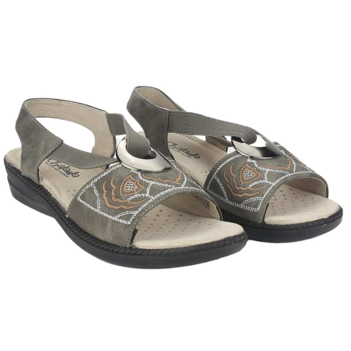 Sandalia Chalada Mujer Lena-3 Gris Comfort Sandalias Chalada 