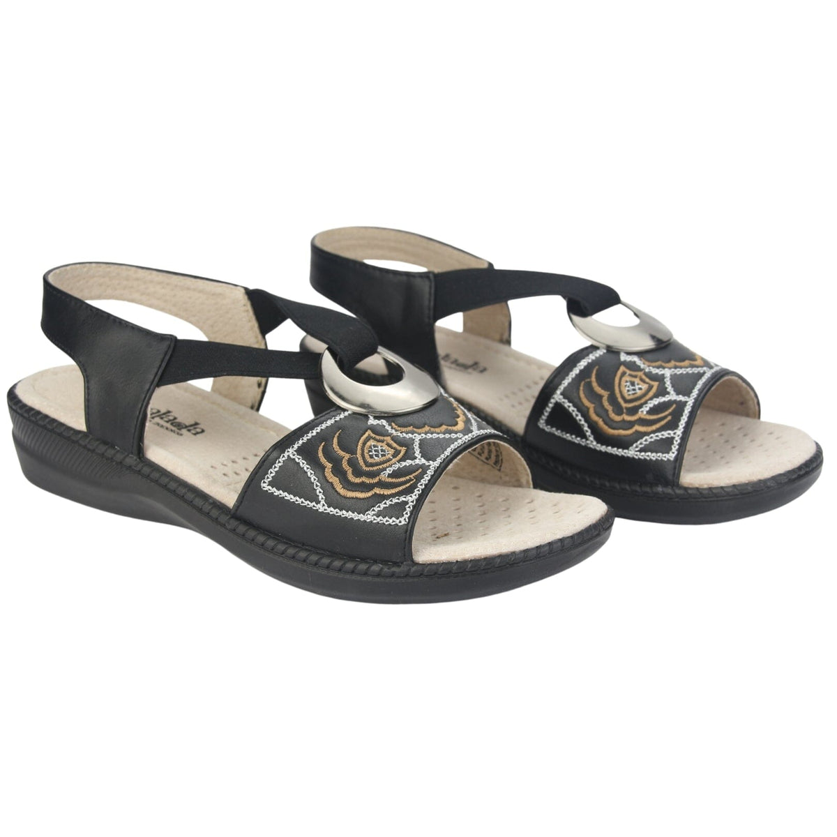 Sandalia Chalada Mujer Lena-3 Negro Casual Sandalia Chalada 