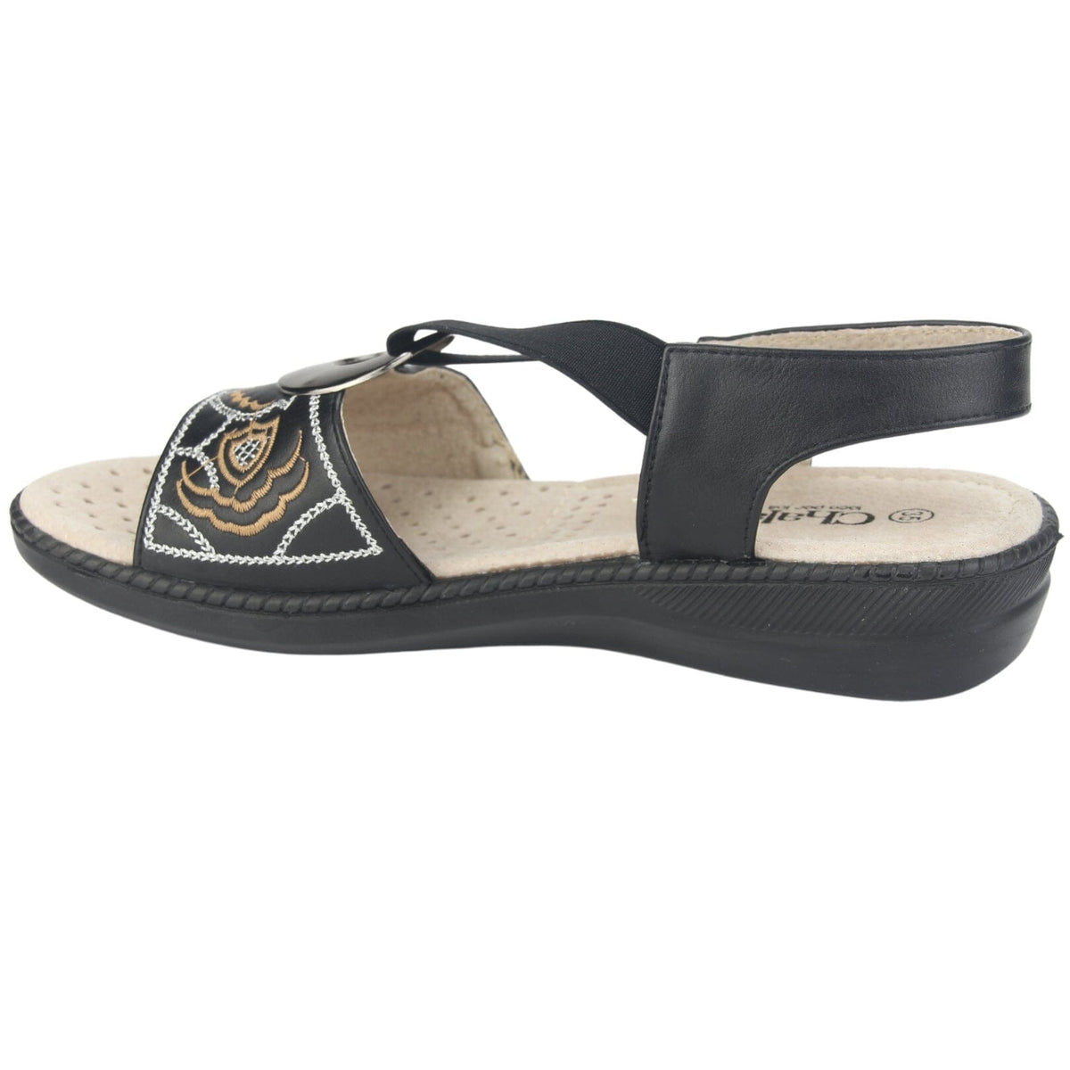 Sandalia Chalada Mujer Lena-3 Negro Casual Sandalia Chalada 