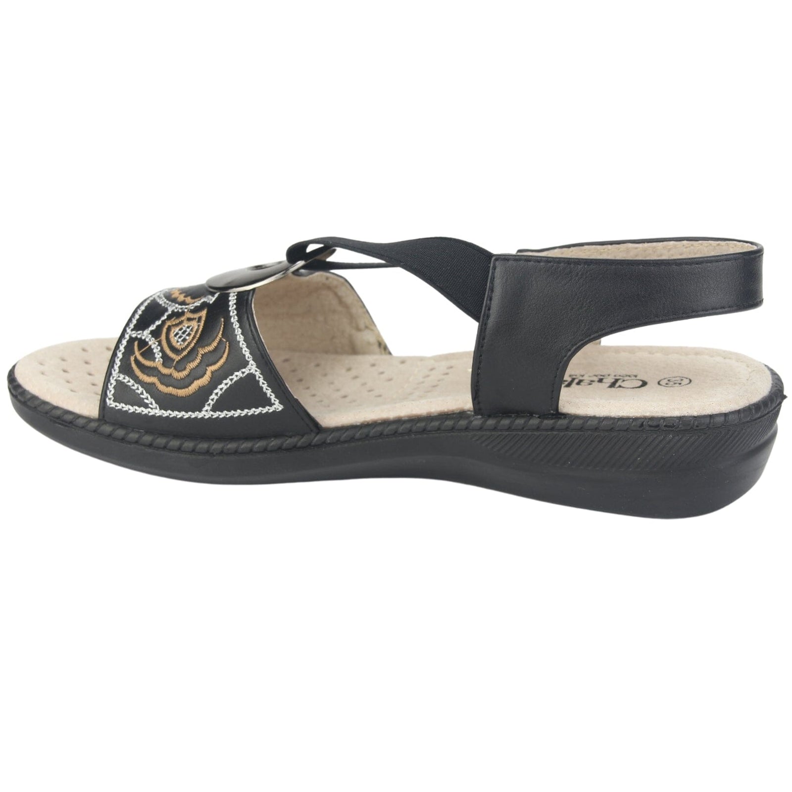 Sandalia Chalada Mujer Lena-3 Negro Casual Sandalia Chalada 