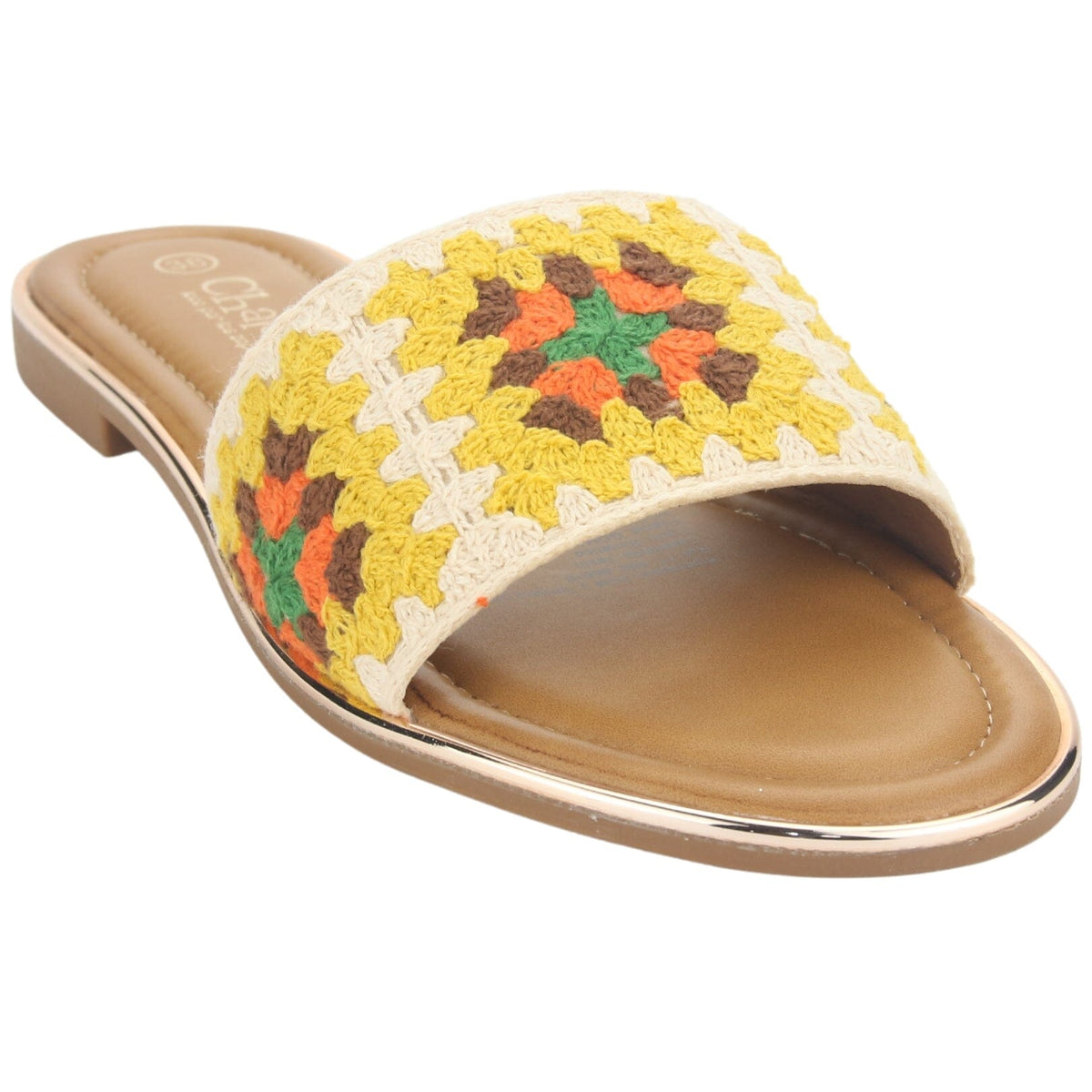 Sandalia Chalada Mujer Lila-15 Amarillo Casual Sandalias Planas Chalada 