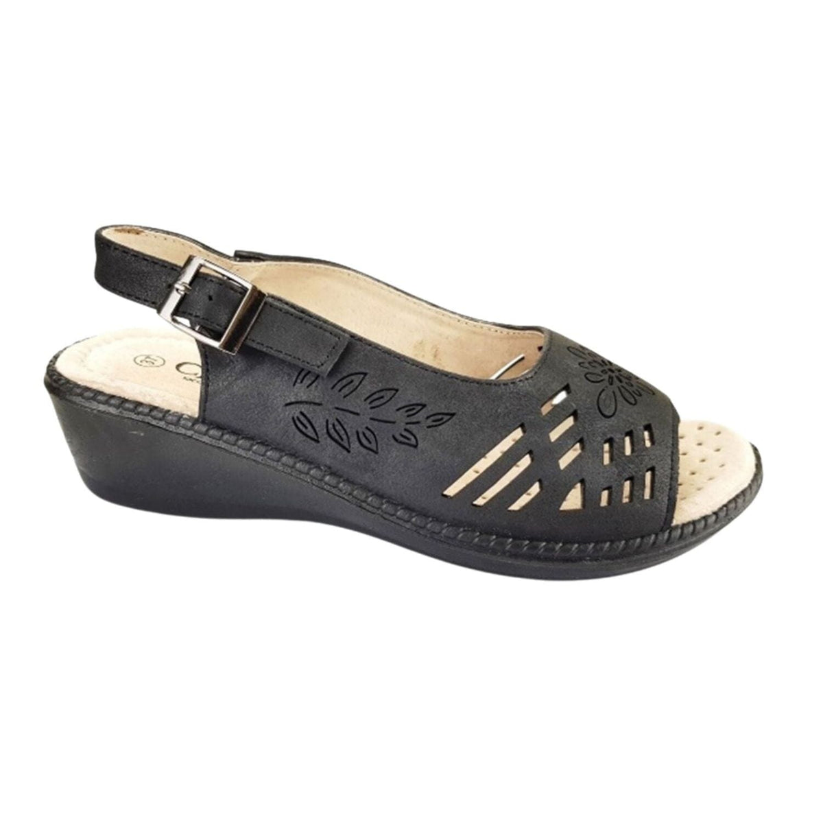 Sandalia Chalada Mujer Lupe-3 Negro Comfort Sandalias Chalada 