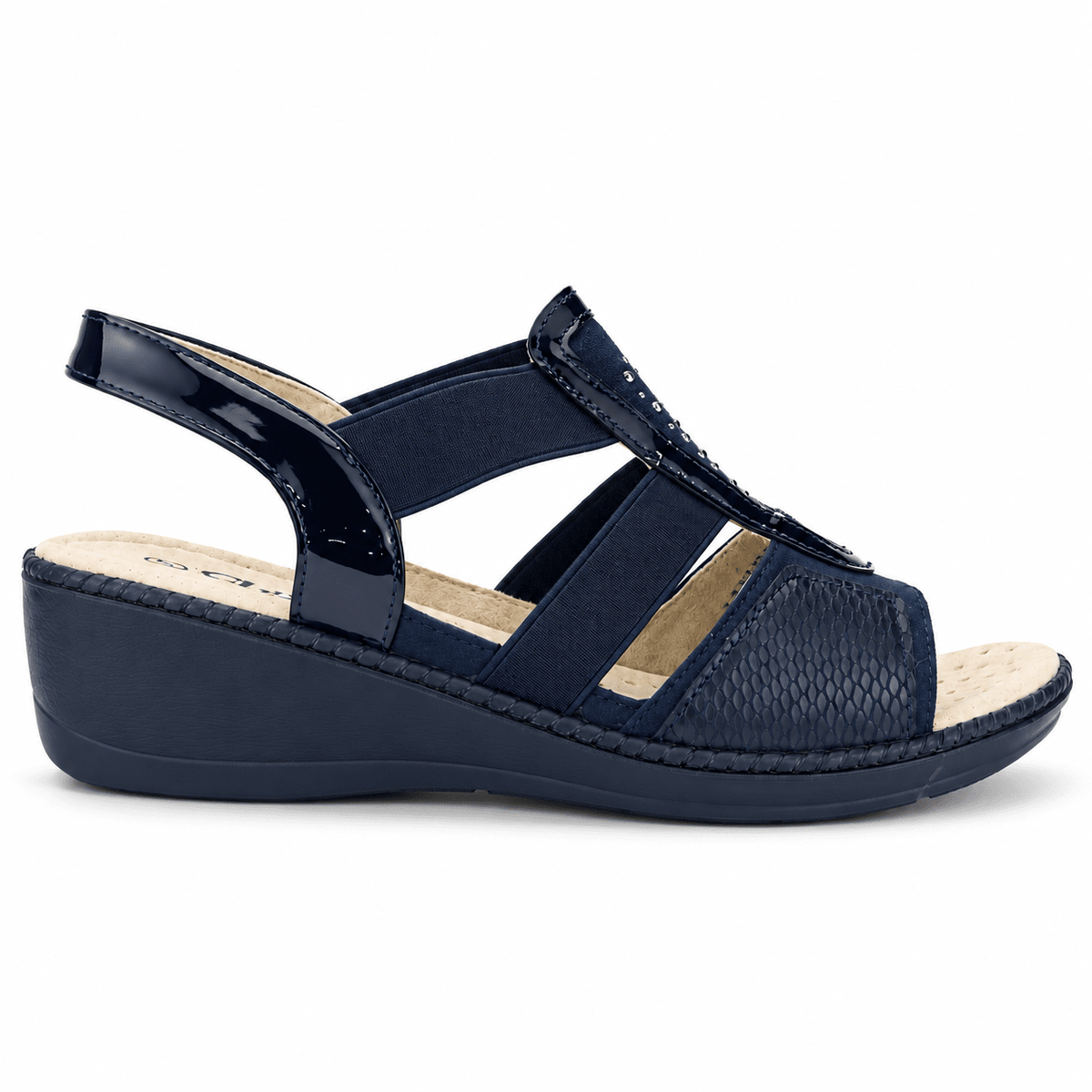 Sandalia Chalada Mujer Lupe-4 Azul Marino Casual Sandalias Chalada 