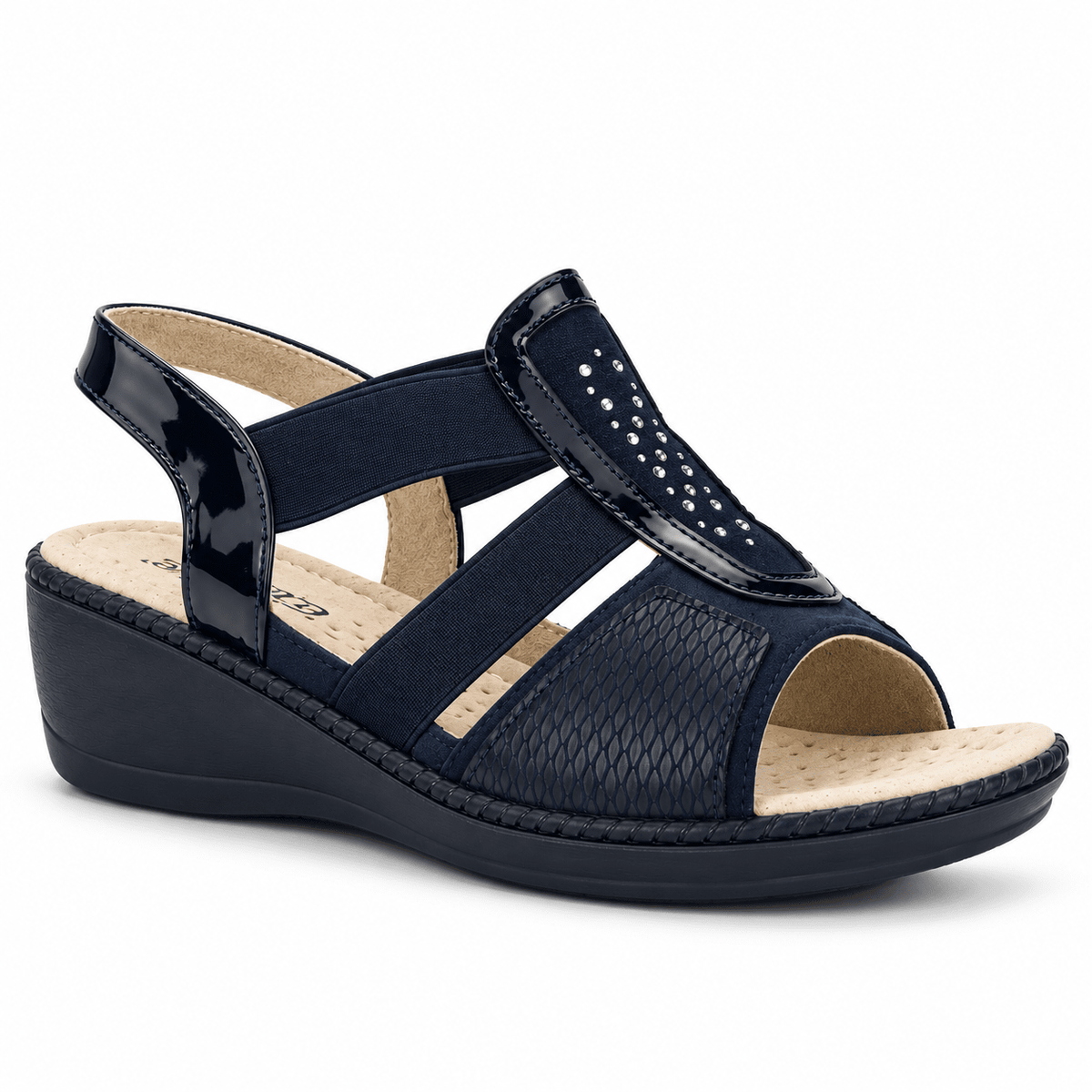 Sandalia Chalada Mujer Lupe-4 Azul Marino Casual Sandalias Chalada 
