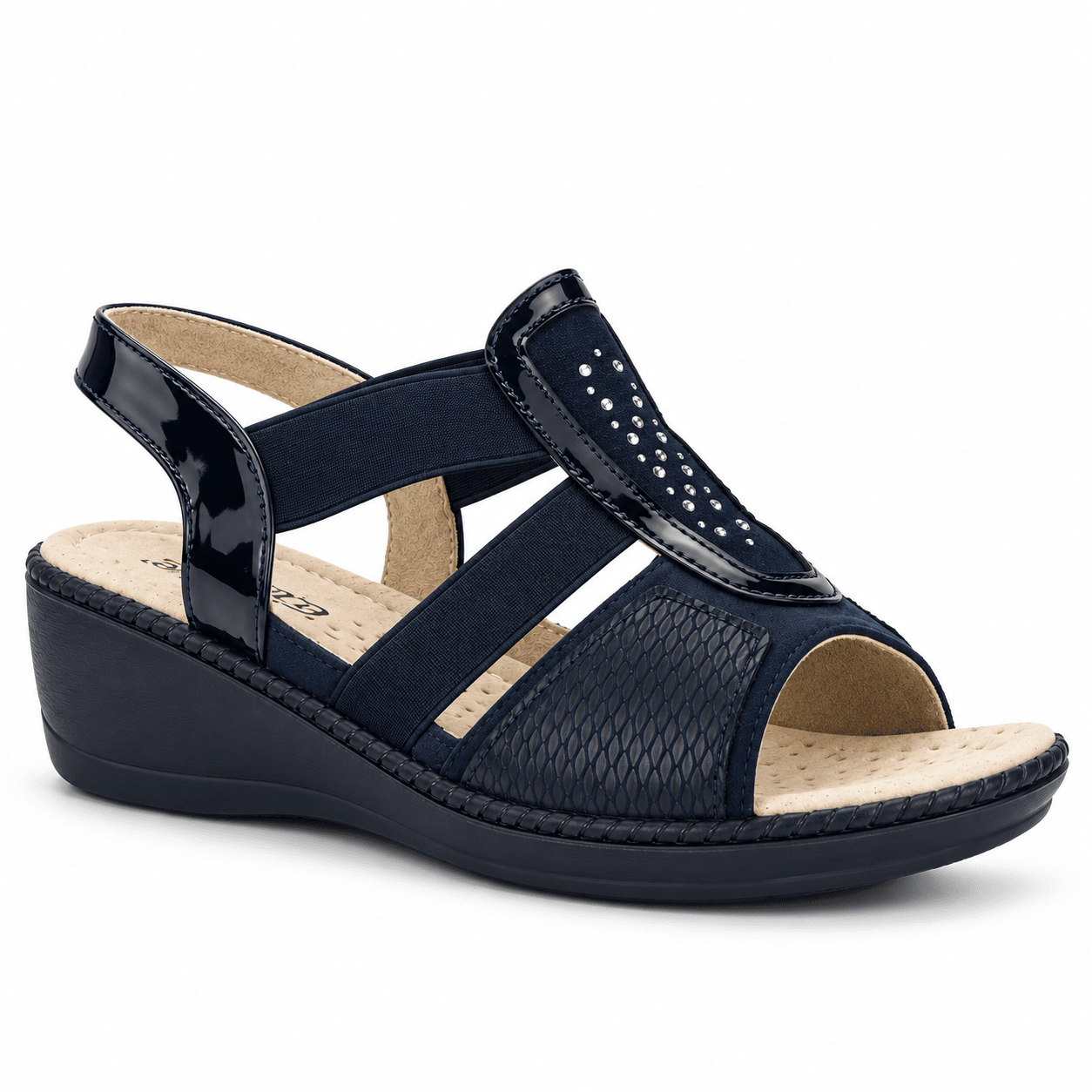 Sandalia Chalada Mujer Lupe-4 Azul Marino Casual Sandalias Chalada 