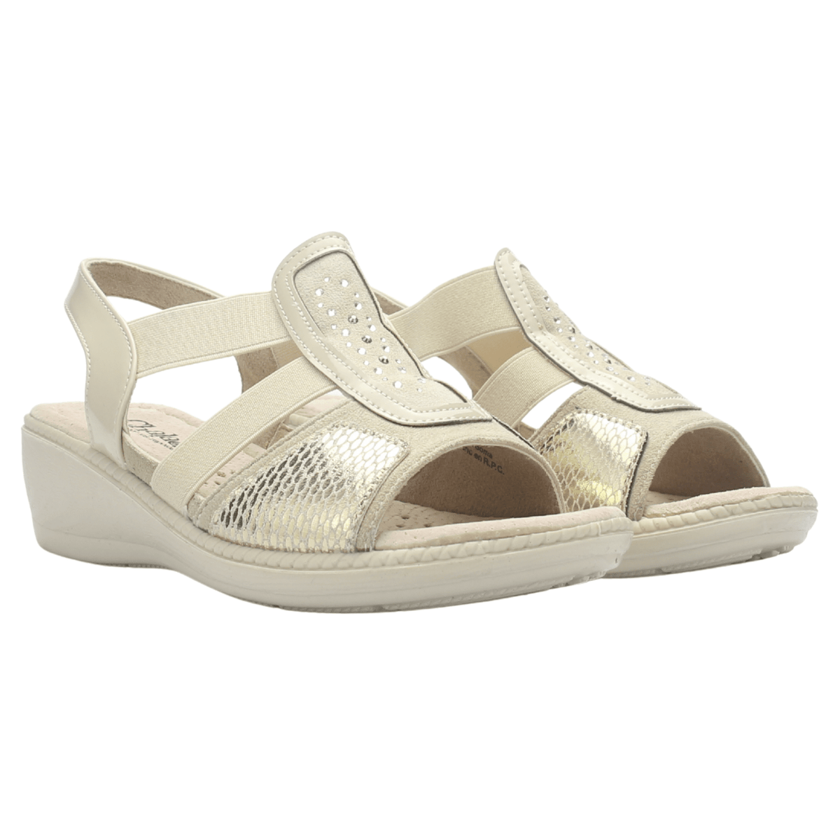Sandalia Chalada Mujer Lupe-4 Beige Casual Sandalias Taco Chalada 