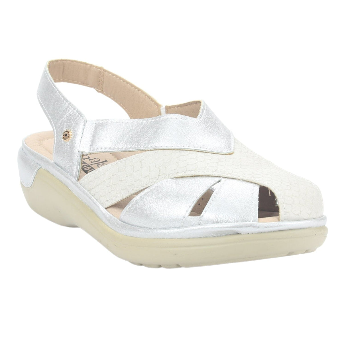 Sandalia Chalada Mujer Mestico-1 Plateado Casual Sandalias Chalada 