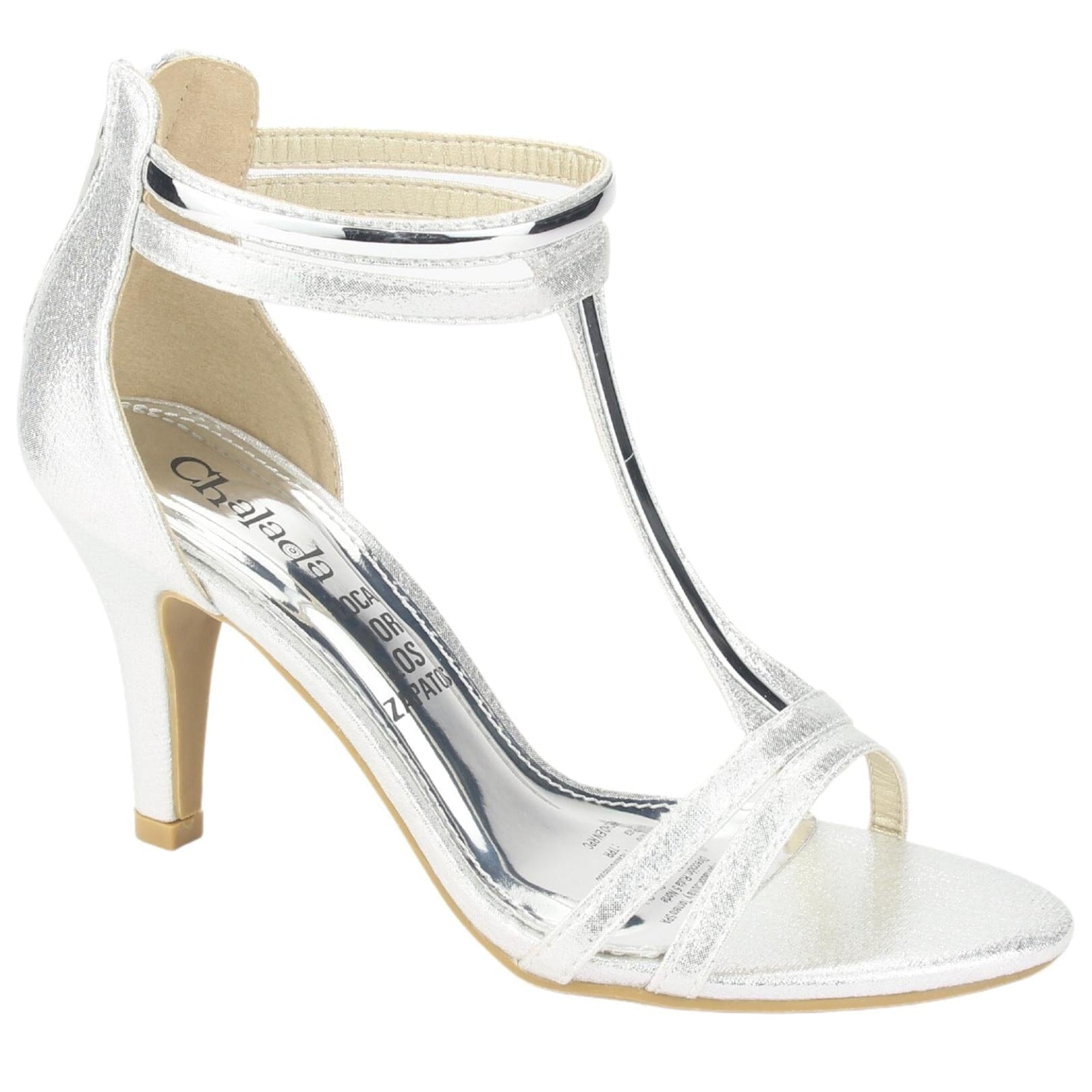 Sandalia Chalada Mujer Myrna-3 Plateado Fiesta Sandalias Chalada 