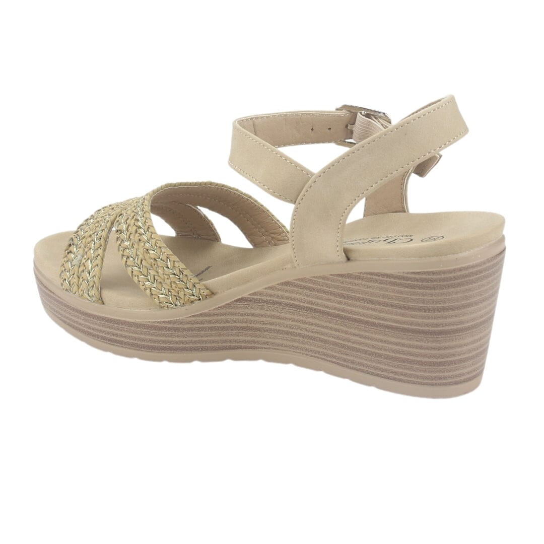 Sandalia Chalada Mujer Pady-2 Beige Plataforma Sandalias Chalada 