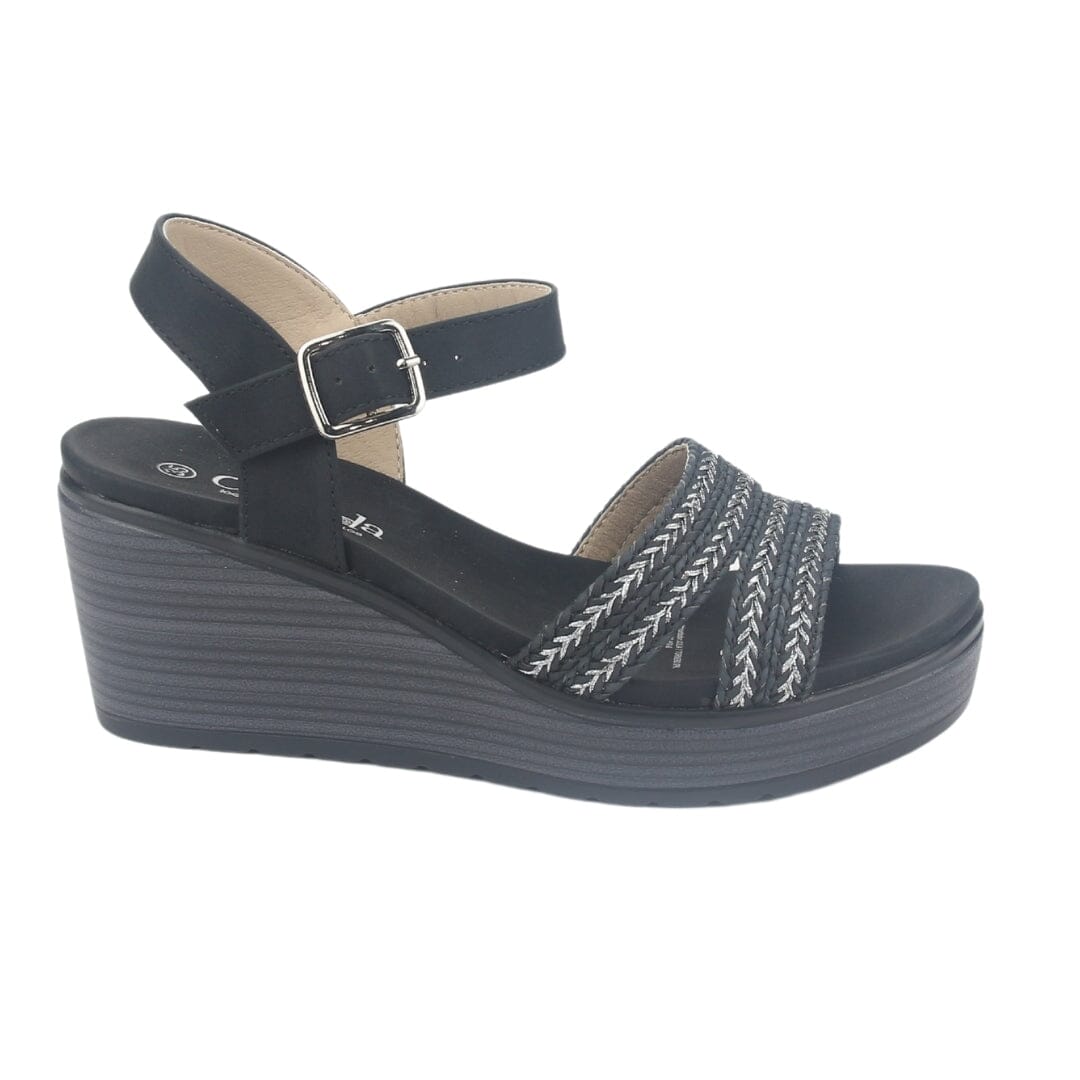 Sandalia Chalada Mujer Pady-2 Negro Plataforma Sandalias Chalada 