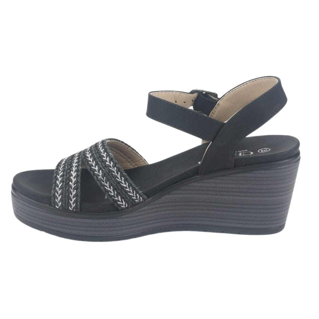 Sandalia Chalada Mujer Pady-2 Negro Plataforma Sandalias Chalada 