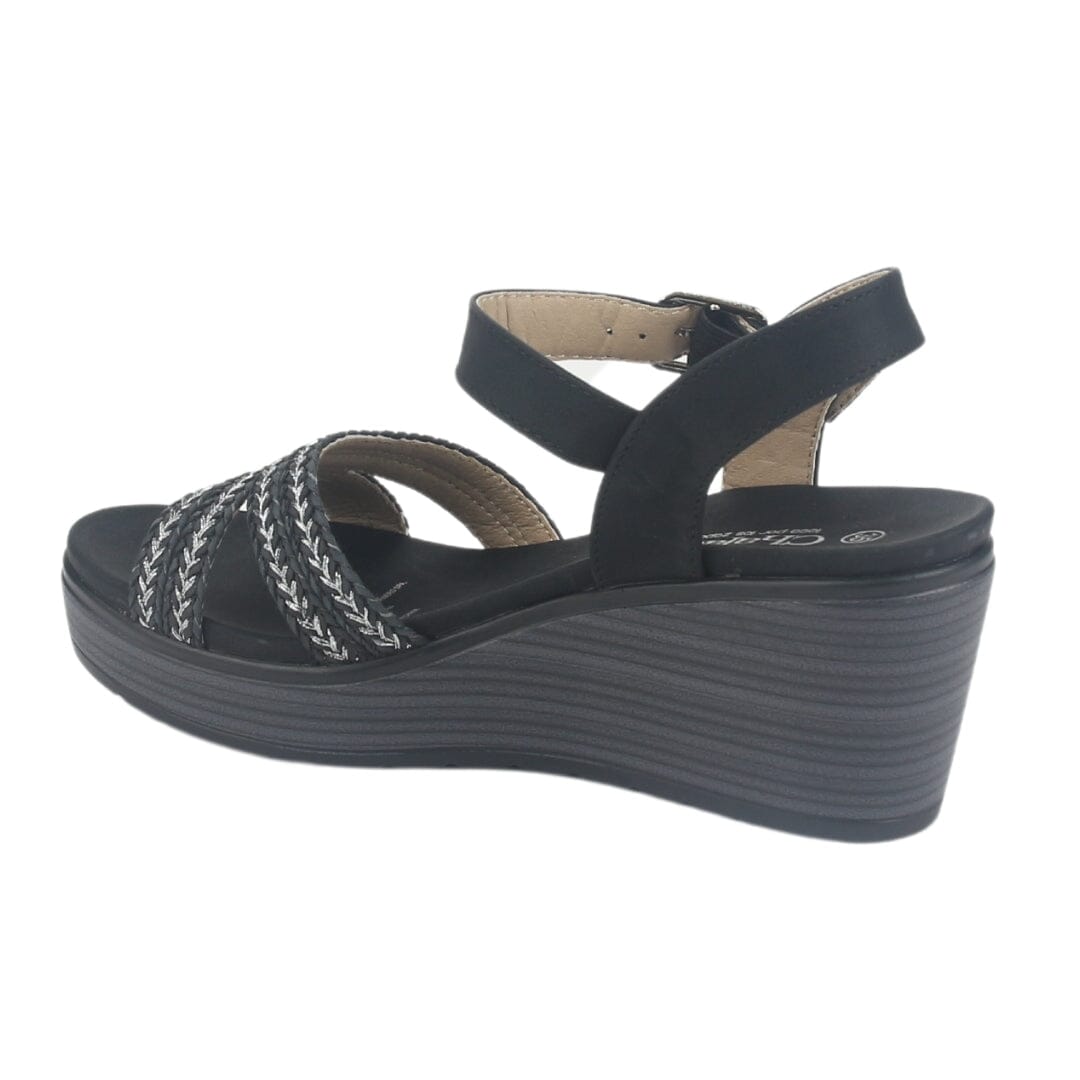 Sandalia Chalada Mujer Pady-2 Negro Plataforma Sandalias Chalada 