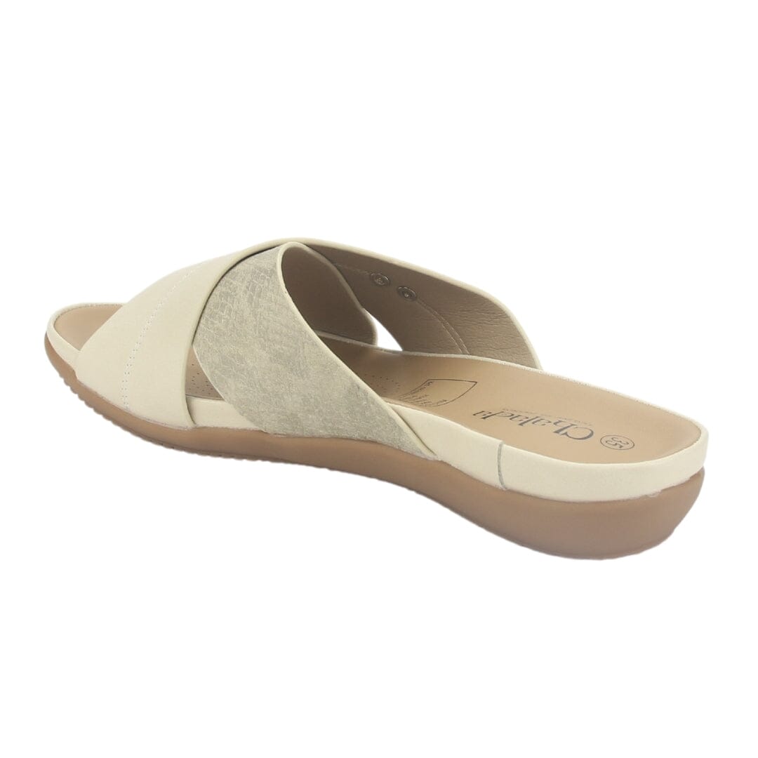 Sandalia Chalada Mujer Palak-1 Beige Casual Sandalias Taco Chalada 