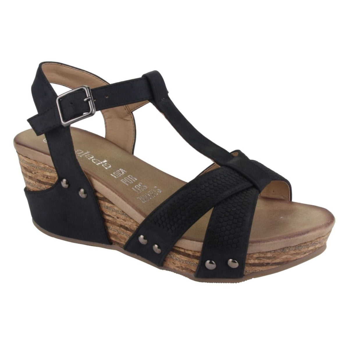 Sandalia Chalada Mujer Pasco-22 Negro Plataforma Sandalias Chalada 