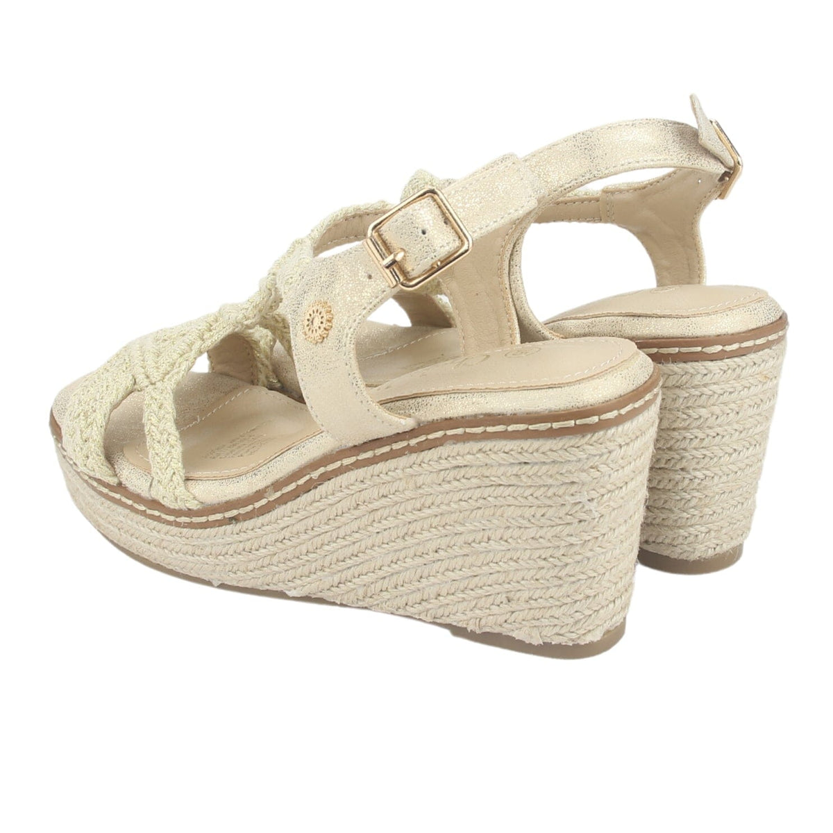 Sandalia Chalada Mujer Pole-2 Dorado Casual Sandalias Taco Chalada 