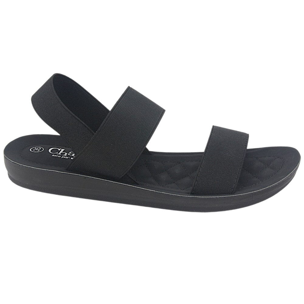 Sandalia Chalada Mujer Quanta-10 Negro Casual Sandalia Chalada 