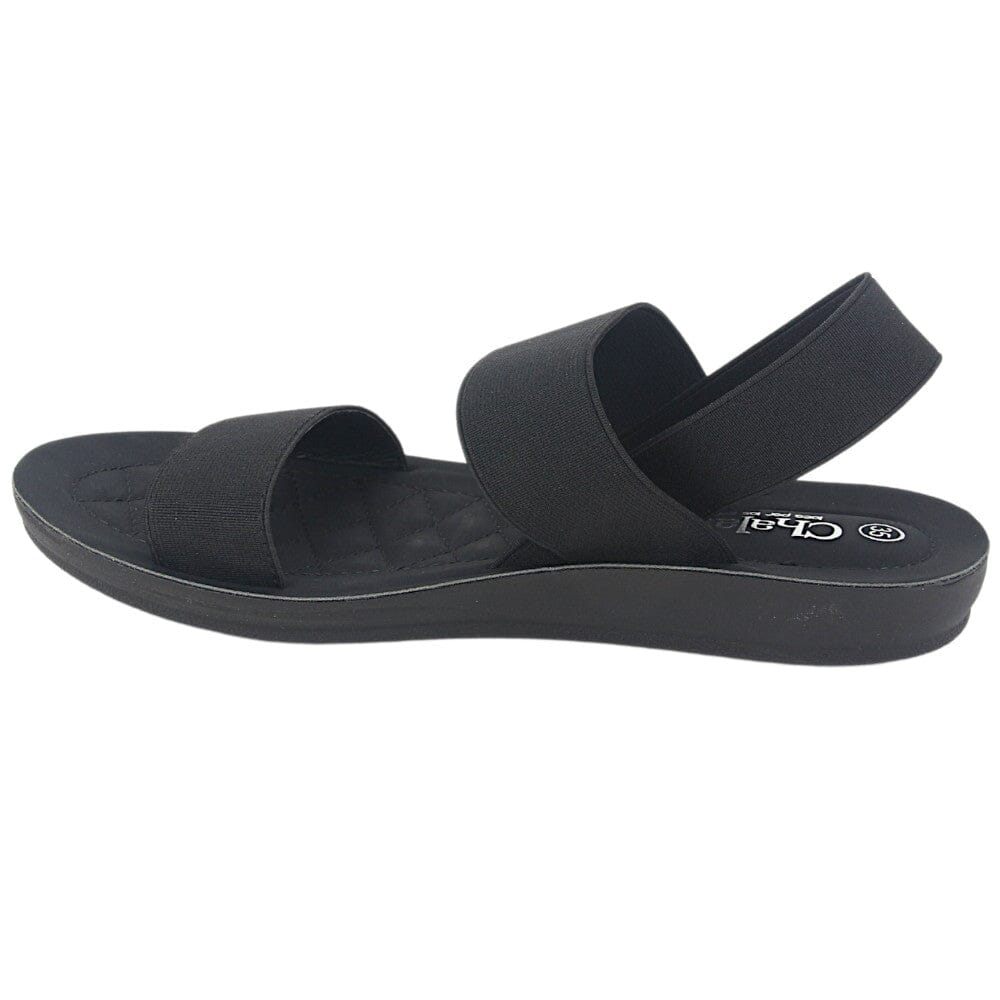 Sandalia Chalada Mujer Quanta-10 Negro Casual Sandalia Chalada 