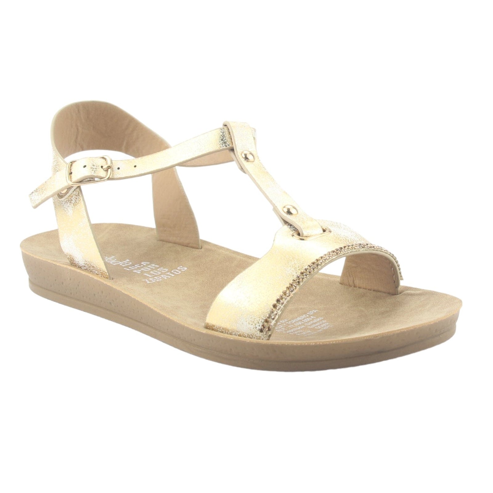 Sandalia Chalada Mujer Quanta-3 Dorado Casual Sandalia Chalada 