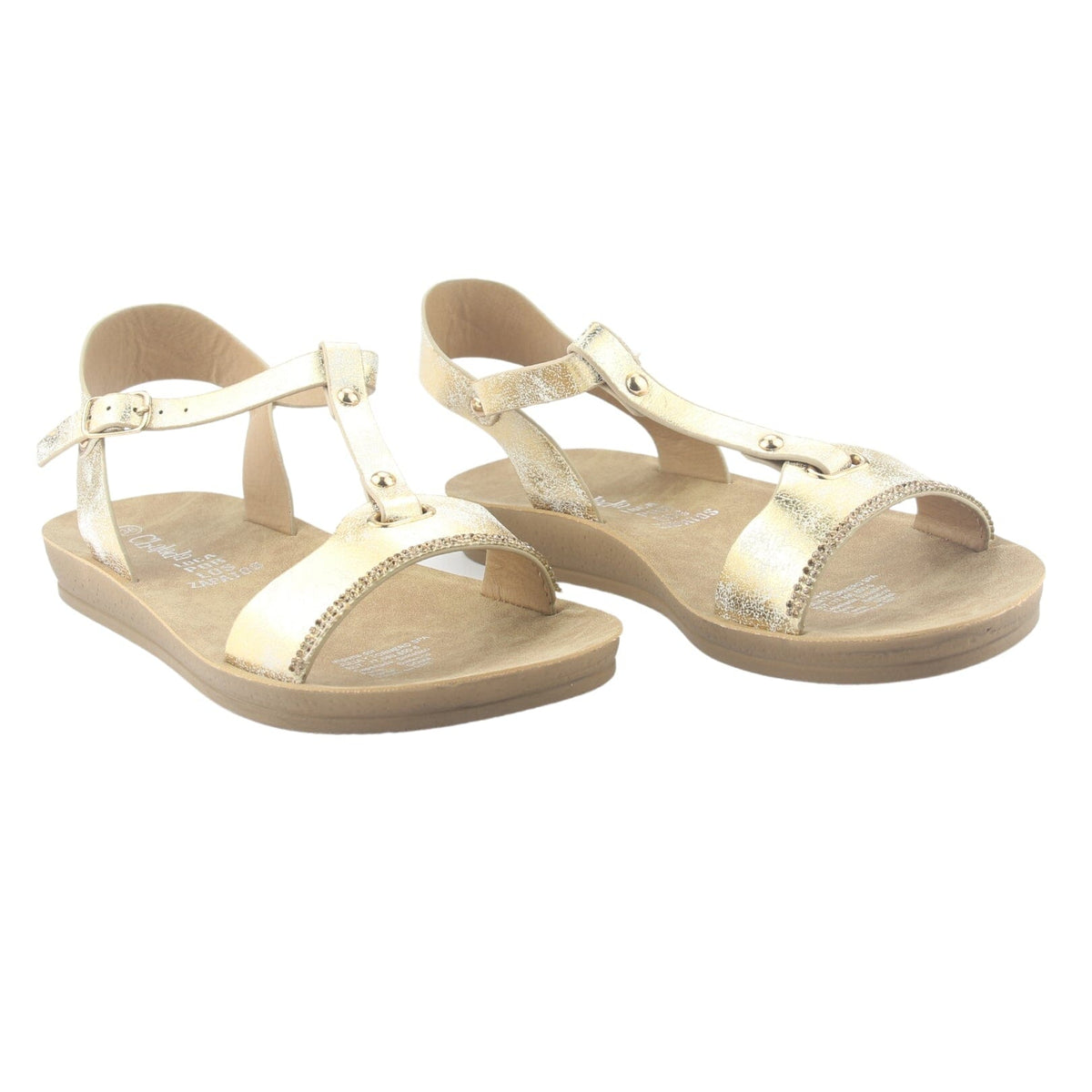 Sandalia Chalada Mujer Quanta-3 Dorado Casual Sandalia Chalada 