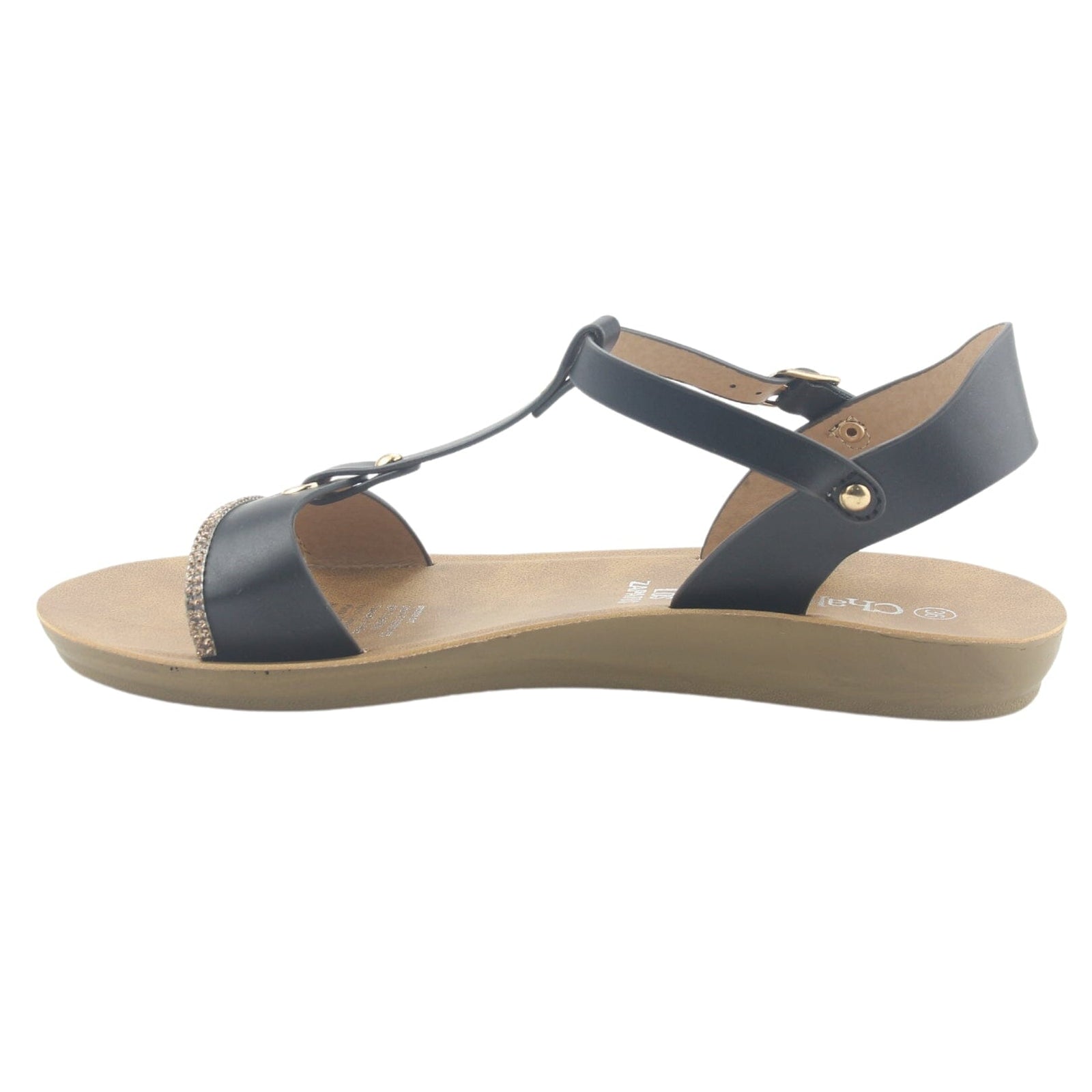 Sandalia Chalada Mujer Quanta-3 Negro Moda Sandalias Chalada 