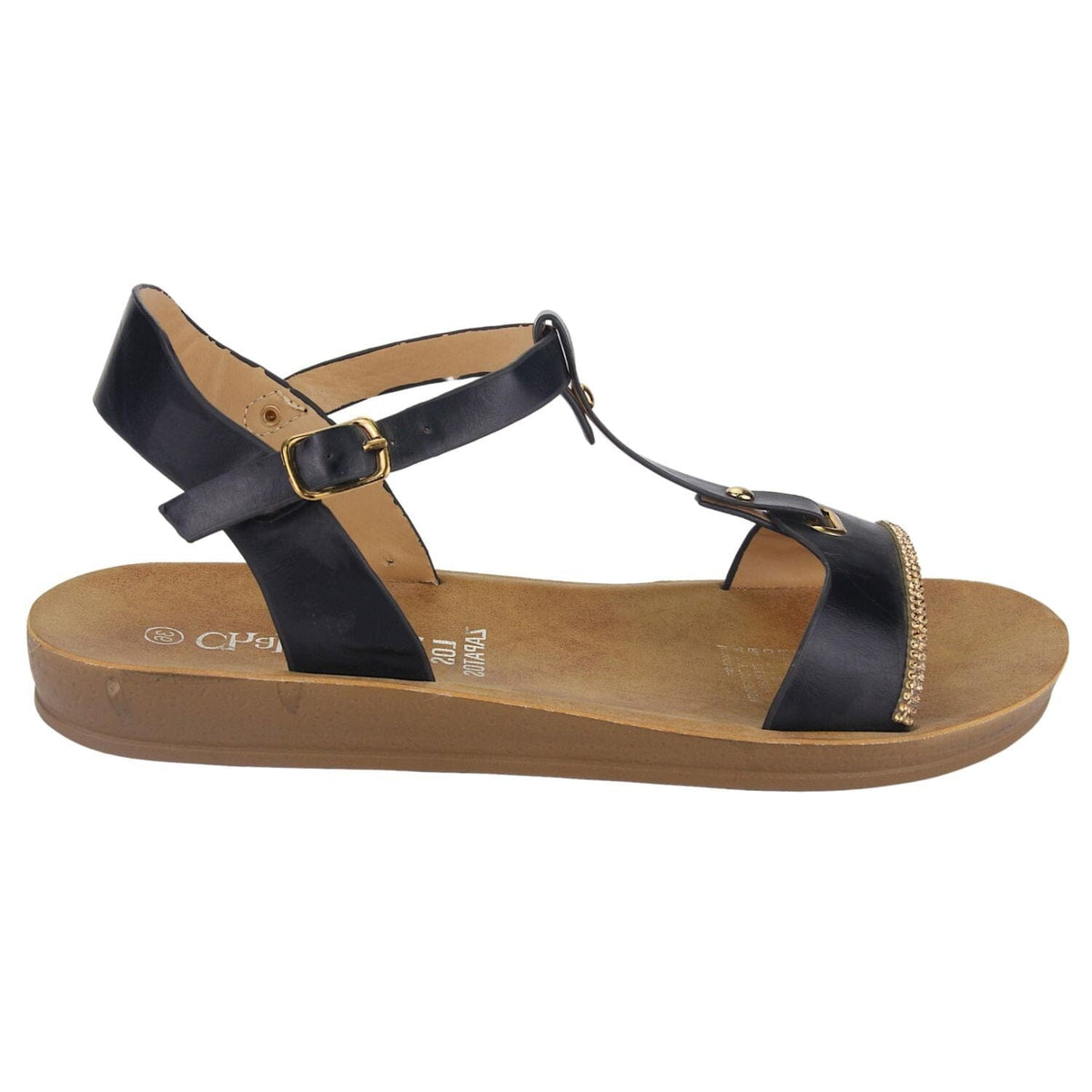 Sandalia Chalada Mujer Quanta-3 Negro Moda Sandalias Chalada 